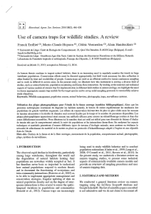 Use of camera traps for wildlife studies
