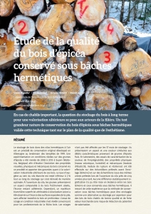Riguelle et al. _Étude de la qualité du bois d’épicéa conservé sous bâches