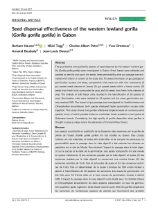 Haurez et al-2017_Seed dispersal effectiveness of the western lowland gorilla ( Gorilla gorilla gorilla ) in Gabon