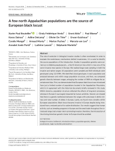 Bouteiller et al._A few north Appalachian populations are the source_Ecology_and_Evolution