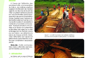 Morin-Rivat et al._ Forêts communautaires Gabon