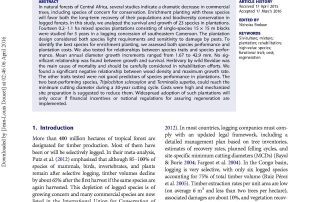 Doucet_et_al_Int. J. of Biodiv. Sci., Ecosystem_Enrichment of Central African logged forests