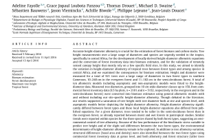 Fayolle et al._Taller trees, denser stands_ForEcolMan_PR2016