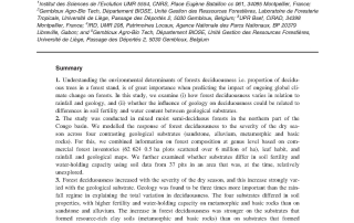Ouedraogo D. et al._JEC_The determinants of tropical forest deciduousness_PR2016