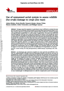 Michez et al._Use of unmanned aerial system to assess wildlife_J. Unmanned Veh. Syst