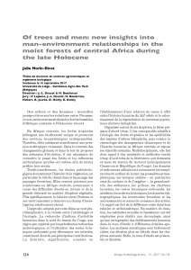 Morin_Riva J._Of trees and men-new insights into man environment_AfriqueArchéoArts